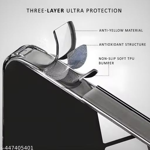 iPhone 15 Pro (TPU + Poly Carbonate | White) Ultra Hybrid Magfit Back Cover Case Compatible