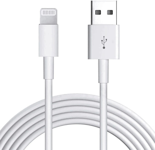 Apple Lightning Cable 1 A 1 m (Compatible with Lightning to USB Cable, White, One Cable, USB Type A To Lightning)